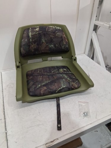 Marine-Grade PVC Folding Low Back Boat Chair Seat - 330LBS CAP - 20" x 19.5" x 15.5" - Green (Model: NP12115GN) image 5