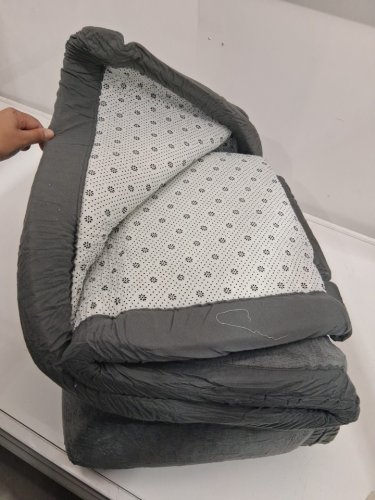 Ultra Soft Thick Non-Slip Baby Play Mat for Floor - 62" x 64" approx - grey image 3