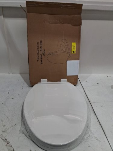 GARVEE ELONGATED TOILET SEAT WITH BUILT-IN POTTY-TRAINING WITH SEAT SOFT CLOSE MAGNETS - 18.4" - WHITE (PHO_161CLN96) image 3