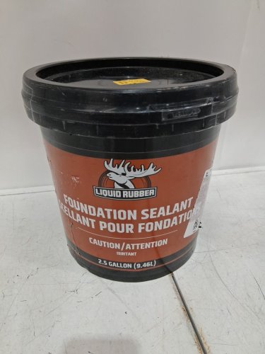 LIQUID RUBBER WATERPROOF CONCRETE FOUNDATION & BASEMENT SEALANT - 2.5GAL - BLACK image 3