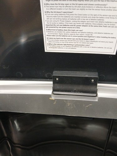 procosia hands free trash can with built in motion censor - 82l - stainless steel (model: tc-2180r-ss) image 6