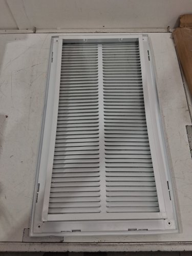 EZ-FLO powder-coated return air filter grille - 12" x 24" - white (model: 61668) image 3