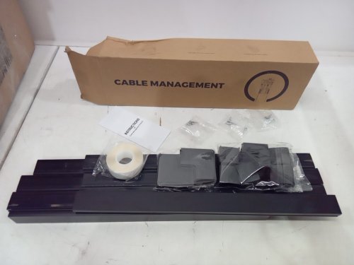 Wall Wire Management Cord Hider Kit - 126" - black image 2