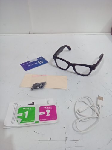 AI Smart Glasses with 4K Camera, Anti-Shake Video Glasses with Blue Light Blocking Lens - black (model: w610) image 3