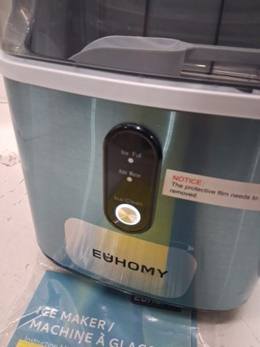 Euhomy countertop nugget ice maker - makes 35lbs/day - stainless steel (model: im-15s) image 7