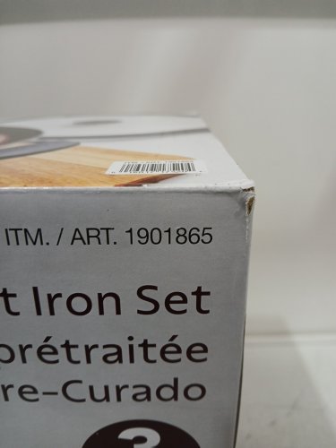 3PC tramontina pre-seasoned cast iron set - 7QT (11") - BLACK (MODEL : 1901865) image 3