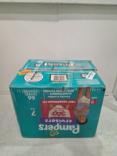 66PK PAMPERS CRUISERS 360° DIAPERS - WHITE - SIZE 7 image 2