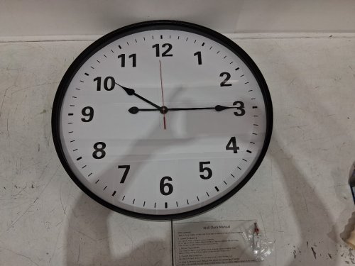 LEIKE metal indoor/outdoor Decorative Wall Clock - 24" - black - (model: B0DHWZ1P8H) image 3