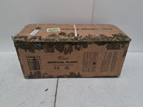 TNGGNT Artificial Dracaena Tree with White Planter & Black Pebbles - 6FT - green with white dots (model: bxma-bbw-1.8m) image 2