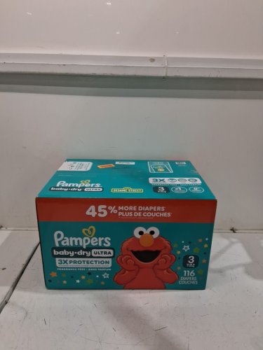 116pk pampers Baby Dry Ultra Diapers - size 3 (16-28lbs) - elmo image 4
