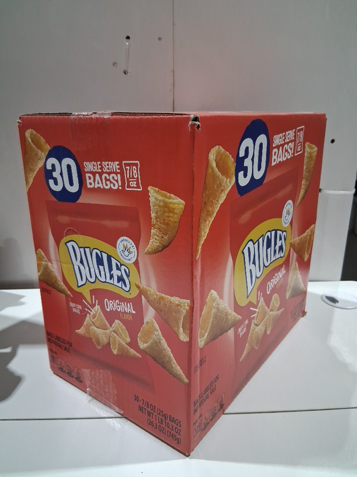 30PK BUGLES ORIGINAL FLAVOUR CRISPY CORN SNACKS - 25G PER BAG image 3