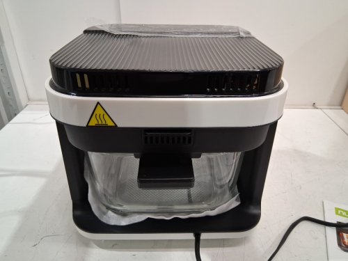 Nutrichef transparent glass Air Fryer with Preset Cook Modes -  5.8 Quart - black/white (model: ncaf539tw) image 5