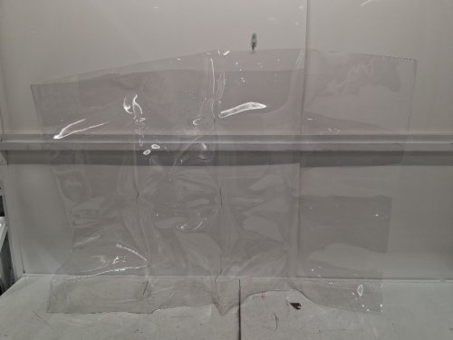 Clear PVC Vinyl Sheet Roll Flexible Plastic Covering Transparent Weatherproof Material - 54" x 36" - clear image 3