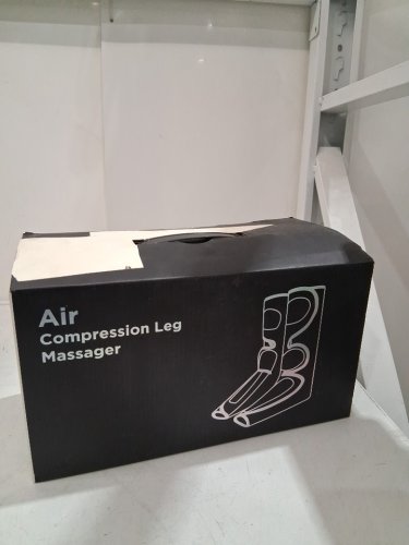 LINGTENG AIR COMPRESSION LEG MASSAGER WITH FOOT HEAT, AIR COMPRESSION LEG MASSAGER - ONE SIZE FITS MOST - BLACK image 2
