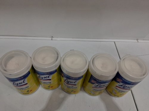 5pk lysol advanced disinfecting wipes - 550 wipes total - citrus scent (model: 1708072) image 3