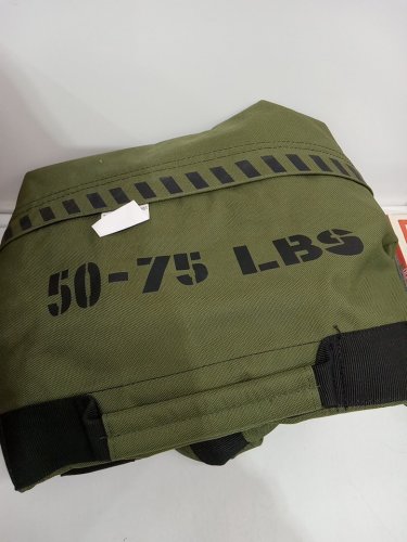 Elite Sports Workout Sandbag with Strategic Handle Placement *Unfilled* - 50-75LB - GREEN/BLACK image 4