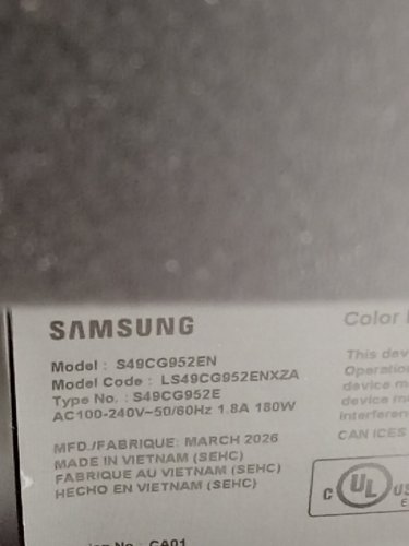 samsung odyssey DUAL QHD g9 curved FREESYNC gaming monitor - 49" monitor - 240hz - BLACK - (model: LS49CG952ENXZA) image 13