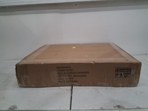 MAXXHAUL COMPACT CARGO CARRIER - 500LB CAPACITY/53" x 19.5" - BLACK (MODEL:70107) image 2