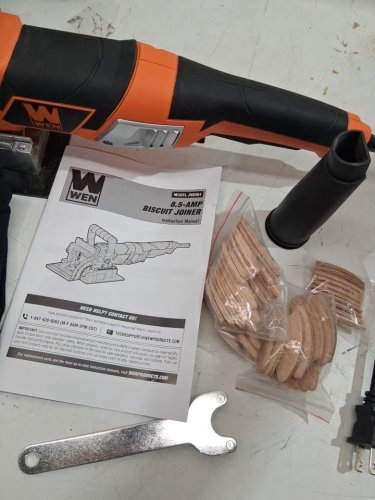 WEN Plate and Biscuit Joiner with Case and Biscuits - 8.5A -10000rpm (model: JN8504) image 4
