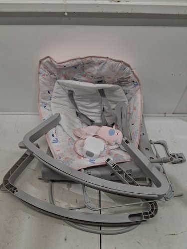Ingenuity Keep Cozy 3-in-1 Grow with Me Vibrating Baby Bouncer Seat & Infant to Toddler Rocker - pink/grey (MODEL: 12909) image 2
