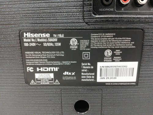Hisense A6NV Series 4K UHD LED TV Television - 58" (Model: 58A6NV) image 20