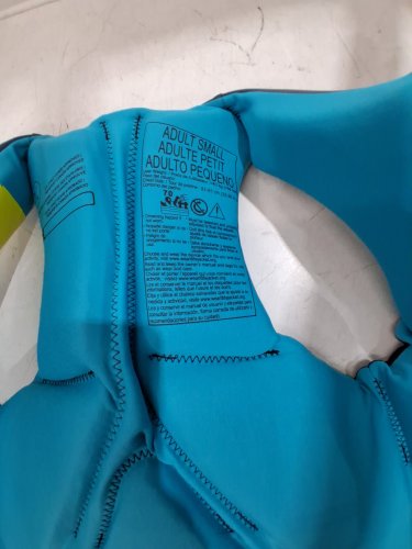 women's Hyperlite Neoprene PFD Life Vest with Buckle Straps - small - black/blue (STYLE: 3247) image 3