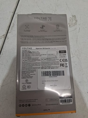 Voltme Hypercore 10K Essential Ultra-Thin power bank - 22.5w - 10000mah - grey (model: hp10a) image 3