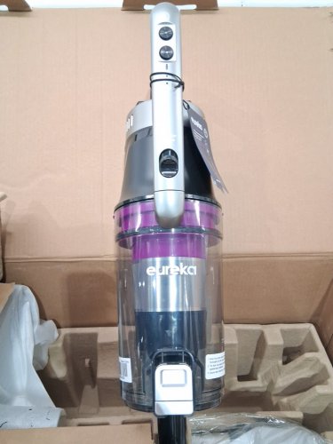 Eureka Cordless Rechargeable 3-IN-1 Stick Vacuum Cleaner WITH CLEANING STATION & ANTI-TANGLE NOZZLE FOR ALL FLOORS - GREY/PURPLE (MODEL: NEC490SE) image 7