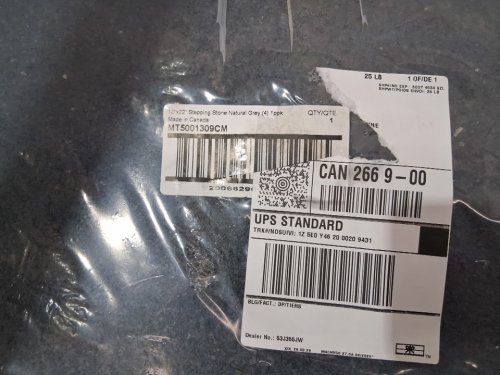 4pk rubber flagstone stepping stone - 18" x 22" - grey - (model:mt5001309cm) image 4