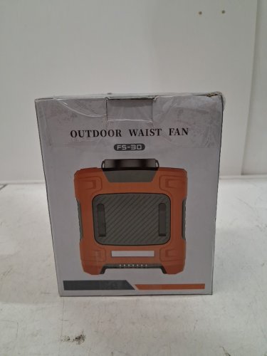louisware rechargeable portable waist fan with flashlight - 18000rpm 10000mah - grey/black (model: fs-30) image 4