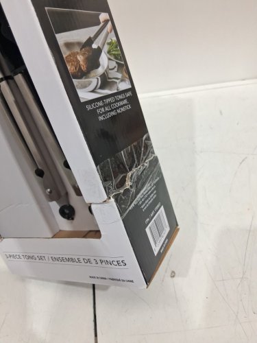 3PC KITCHENAID TONG SET - 10" / 11" - STAINLESS STEEL/BLACK (MODEL: 1739517) image 3