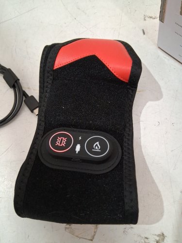 YABUU CORDLESS WRIST/HAND MASSAGE HEATING PAD FOR CARPAL TUNNEL - 3000MAH BATTERY - WRIST PAIN RELIEF HEAT WRAP WITH VIBRATION AND ADJUSTABLE HEAT SETTINGS - OSFM - BLACK (MODEL: YB013) image 2