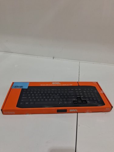 onn. wired usb keyboard - 104 keys - black image 3