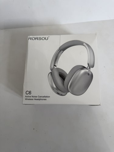 RORSOU ACTIVE NOISE CANCELLATION WIRELESS HEADPHONES - silver (MODEL: C6) image 2