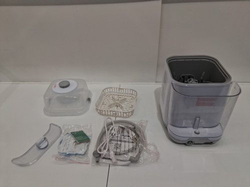 GROWNSY EASECLEAN PRO ALL-IN-ONE BOTTLE WASHERM STERILIZER AND DRYER - WHITE/BLACK/CLEAR (MODEL: ZMW-STHB01-3) image 3