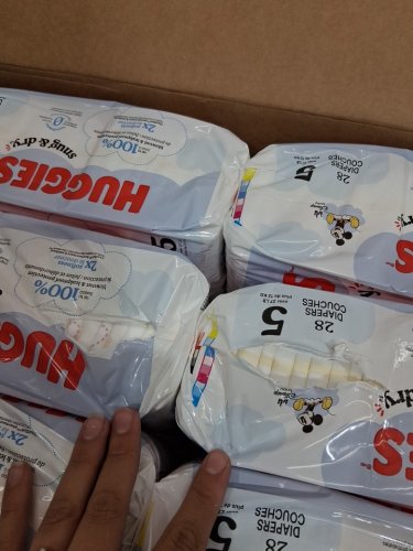 168PK HUGGIES SNUG & DRY BABY DIAPERS - SIZE 5 (27+ LBS) image 4