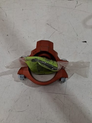 Gruvlok Clamp-T housing with FTP Branch & Threaded connection - 3" x 1-1/2" - 500PSI MAX PRESSURE - orange (model: 039017116305) image 2