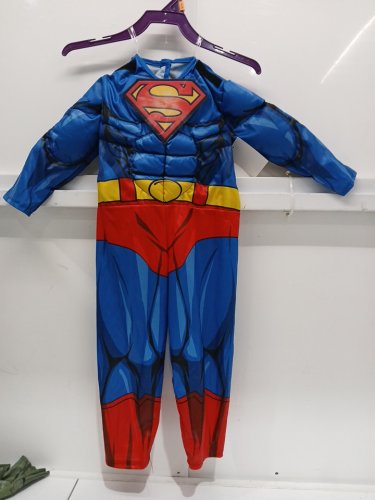 TODDLER RUBIES DC SUPERMAN COSTUME (JUMPSUIT ONLY) - 2T - BLUE/RED (STYLE: 702220) image 2