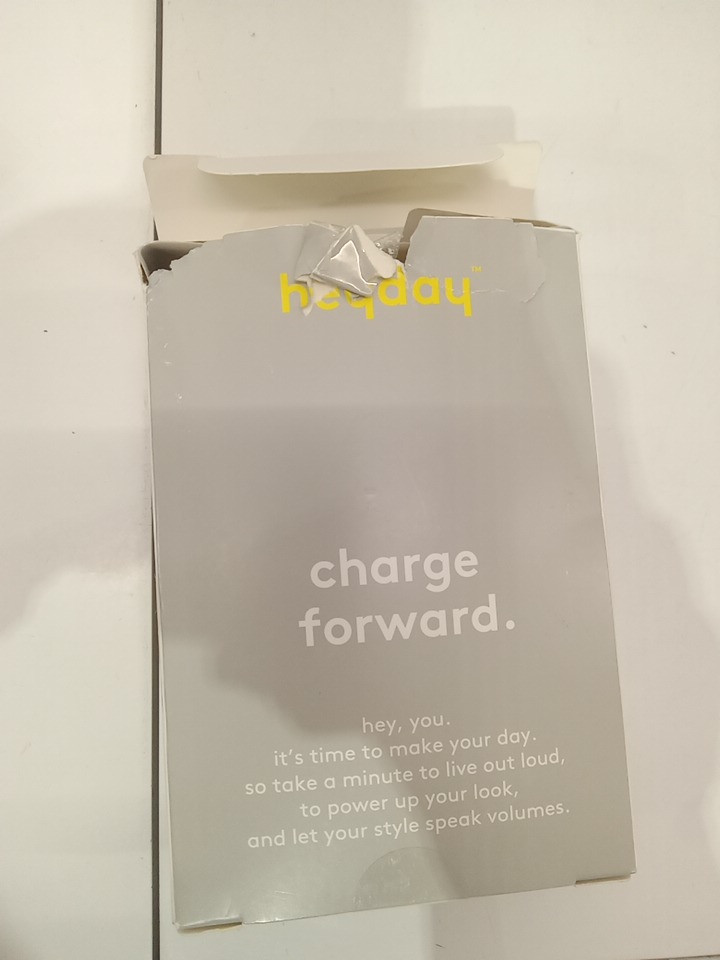 heyday home charging kit 20w - 6ft - lightning to USB-C cable made for iPhone & iPad - marble (model: 080 08 2641) image 3