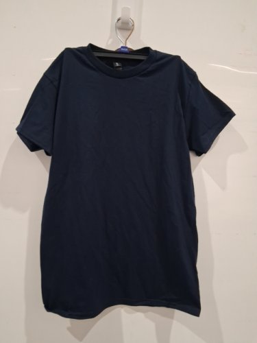UNISEX Gildan dryblend basic t-shirt - Small - Navy Blue image 2