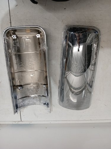 2pc torque chrome mirror cover replacements for freightliner Cascadia trucks 2008-2015 - chrome (model: TL28713) image 3