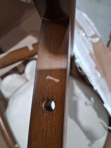 2PK mid-century modern dining chairs - 250LBS MAX - Brown/beige image 7