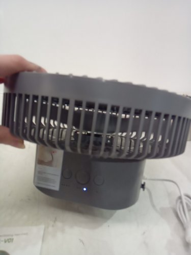 LEMOISTAR Small Wall Mounted Fan with Remote Control - 8" - grey image 4