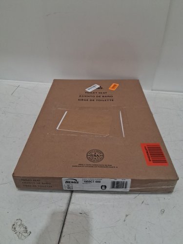 Commercial Plastic bemis Open Front Toilet Seat with STA-TITE Commercial Fastening System- Elongated- White-(model:1955CT 000 ) image 3