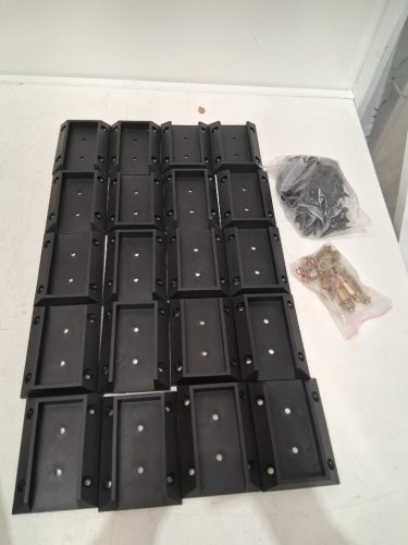 20pk Muzata Deck Railing Brackets Connectors for 2" x 4" Wood Post - Hassle-Free Installation, Sturdy & Durable - black image 4