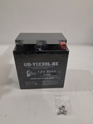 Upstart Battery Rechargeable Replacement for YIX30L-BS Battery - Fits Various Polaris, BMW and Arctic Cat Models* - 12V 30AH - Black (Model: ‎UB-YIX30L-BS) image 2