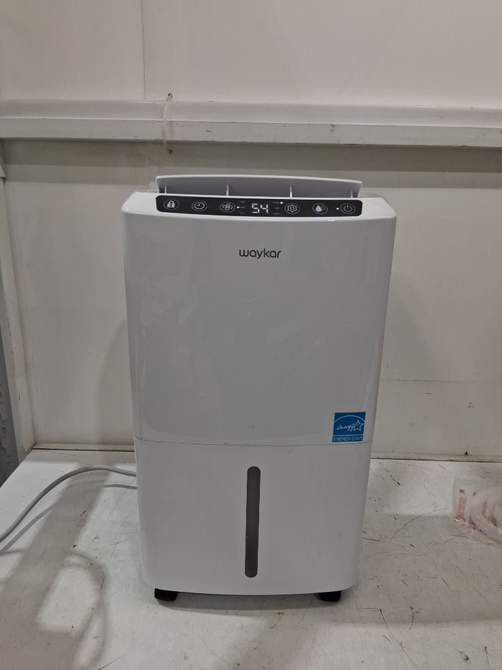 Waykar Dehumidifier with Auto or Manual Drainage - 0.6gal Water Tank Capacity - covers 2000 sq.ft - white - (model: pd160b-pro) image 3