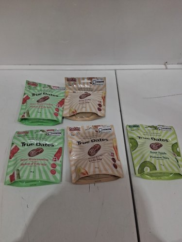5PK true dates flavoured sour dates - 70g each bag - sour watermelon/sour apple/sour cola image 3