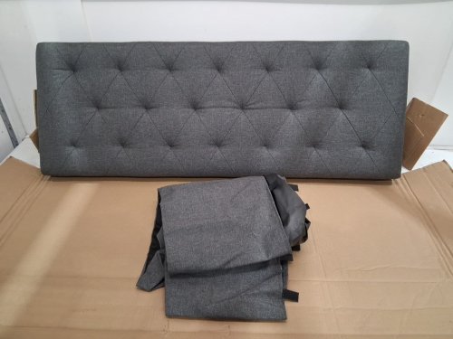 SONGMICS Storage Foldable Foot Rest Ottoman Bench with Legs - 15.7 x 43 x 15.7 - 660lbs cap - dark grey (model:LSF088G01 / ULSF088G01) image 4