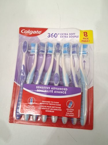 8PK COLGATE EXTRA SOFT 360 TOOTH BRUSH - ASSORTED COLORS image 2